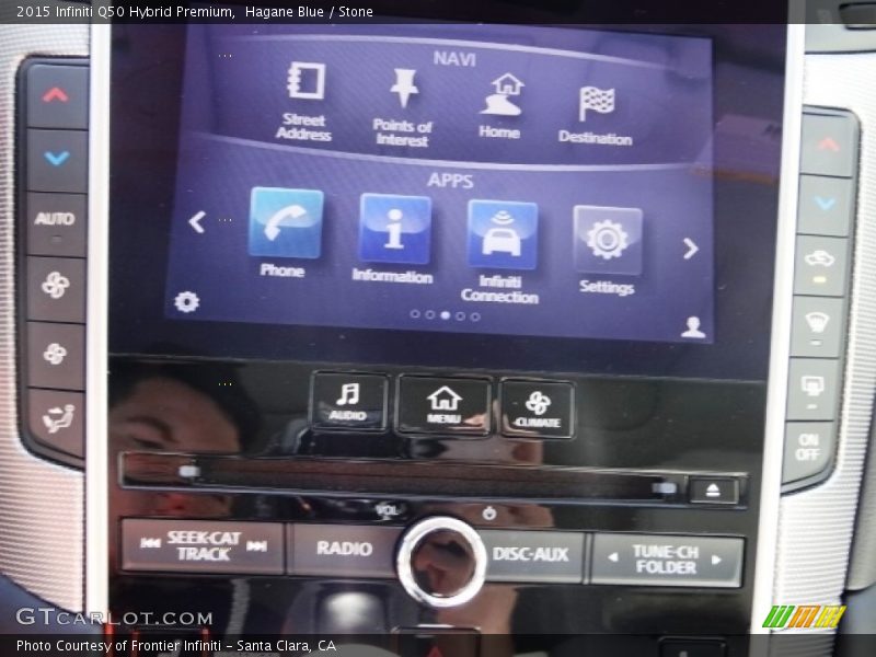 Hagane Blue / Stone 2015 Infiniti Q50 Hybrid Premium