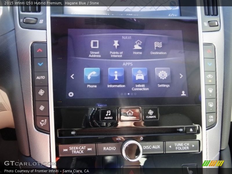 Hagane Blue / Stone 2015 Infiniti Q50 Hybrid Premium