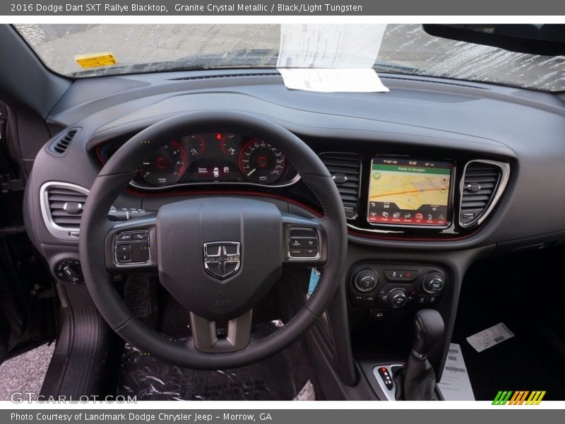 Granite Crystal Metallic / Black/Light Tungsten 2016 Dodge Dart SXT Rallye Blacktop