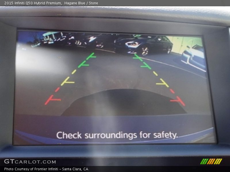 Hagane Blue / Stone 2015 Infiniti Q50 Hybrid Premium