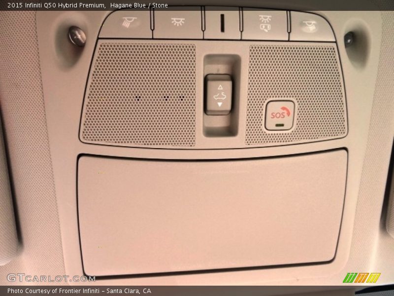 Hagane Blue / Stone 2015 Infiniti Q50 Hybrid Premium
