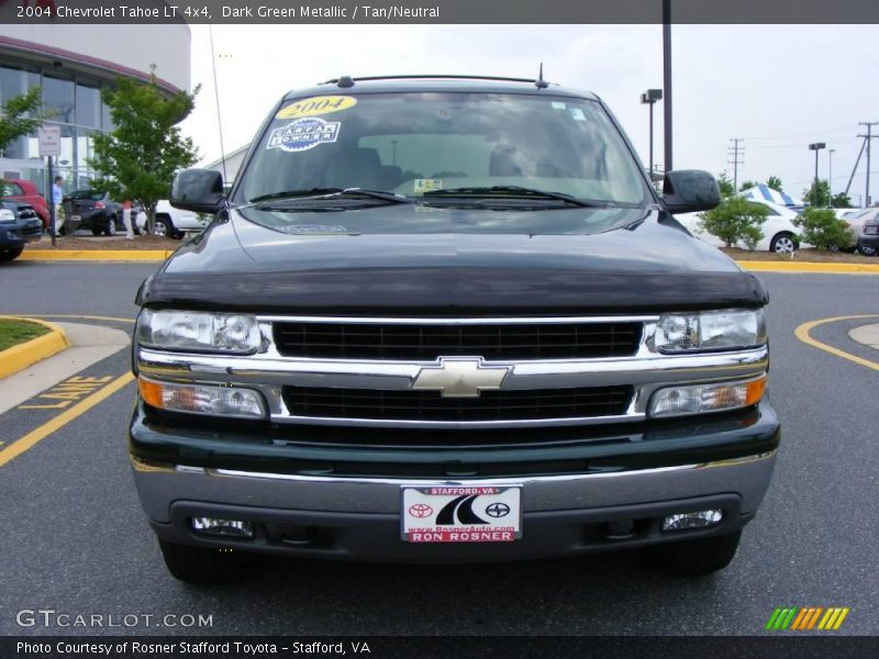 Dark Green Metallic / Tan/Neutral 2004 Chevrolet Tahoe LT 4x4