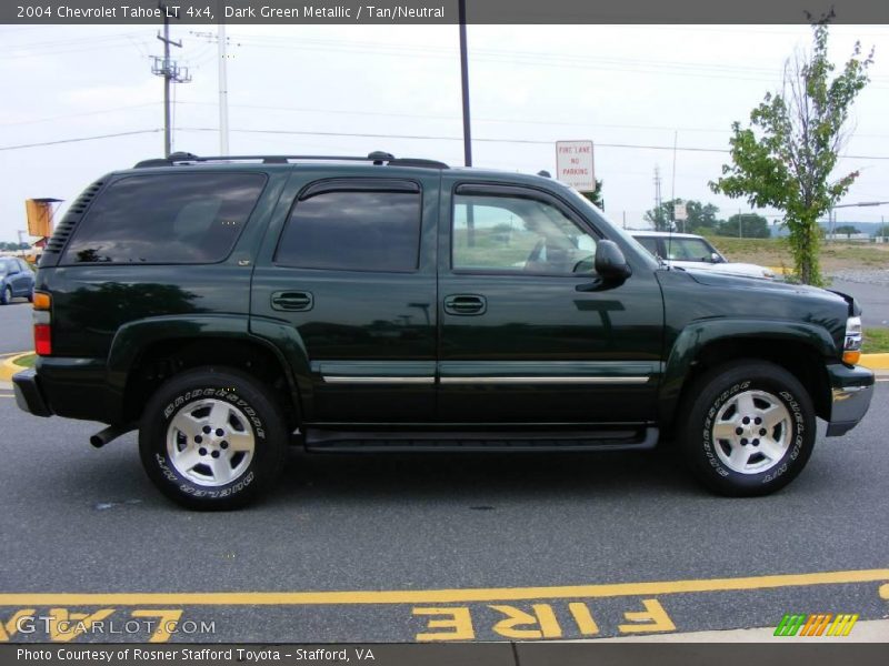 Dark Green Metallic / Tan/Neutral 2004 Chevrolet Tahoe LT 4x4