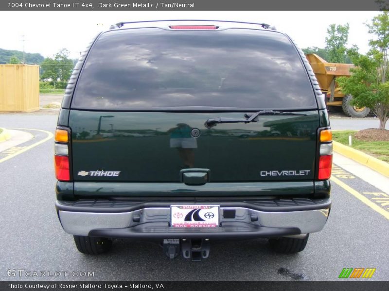 Dark Green Metallic / Tan/Neutral 2004 Chevrolet Tahoe LT 4x4