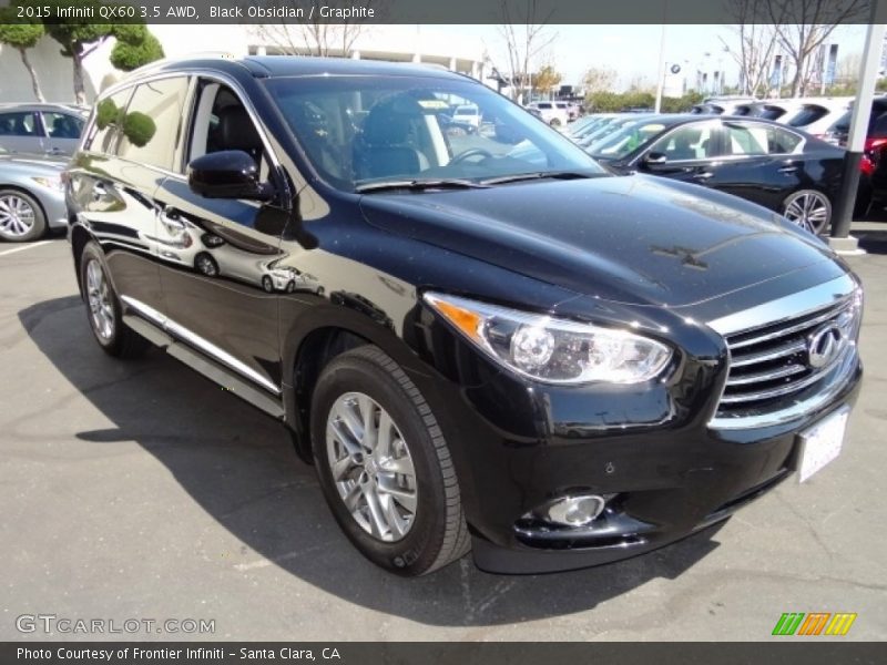 Black Obsidian / Graphite 2015 Infiniti QX60 3.5 AWD