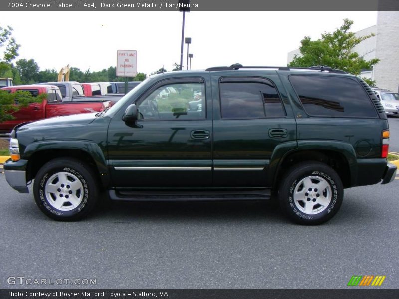 Dark Green Metallic / Tan/Neutral 2004 Chevrolet Tahoe LT 4x4