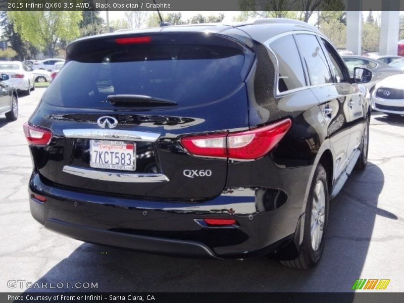Black Obsidian / Graphite 2015 Infiniti QX60 3.5 AWD