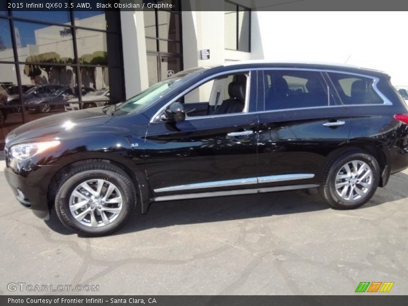 Black Obsidian / Graphite 2015 Infiniti QX60 3.5 AWD