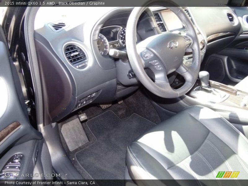 Black Obsidian / Graphite 2015 Infiniti QX60 3.5 AWD