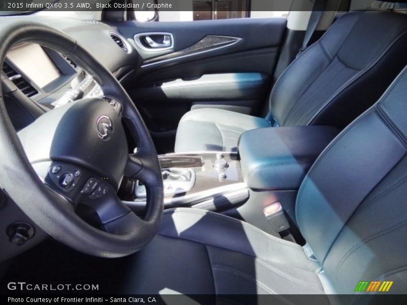Black Obsidian / Graphite 2015 Infiniti QX60 3.5 AWD