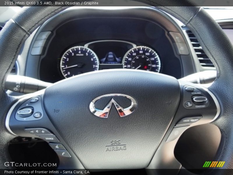 Black Obsidian / Graphite 2015 Infiniti QX60 3.5 AWD