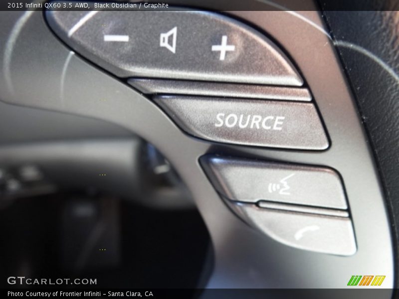 Black Obsidian / Graphite 2015 Infiniti QX60 3.5 AWD