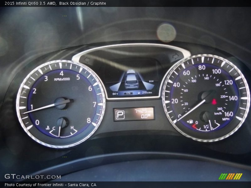 Black Obsidian / Graphite 2015 Infiniti QX60 3.5 AWD