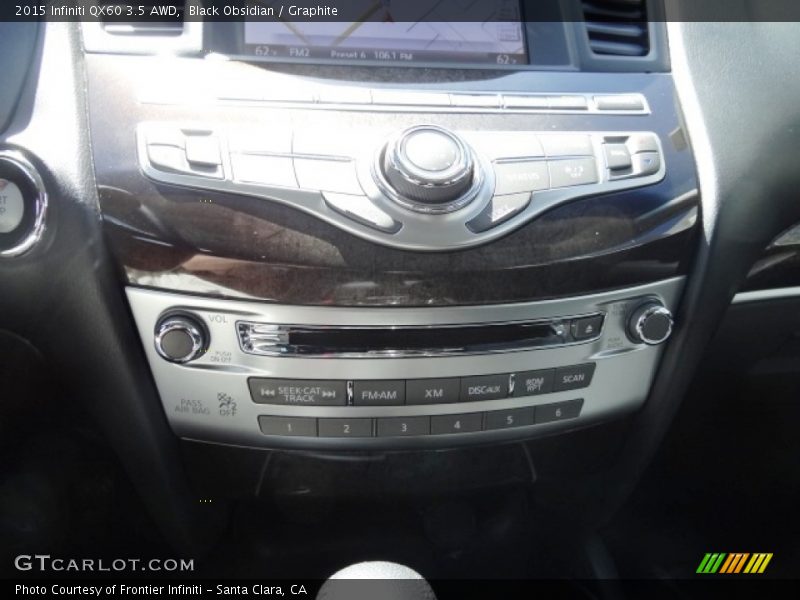 Black Obsidian / Graphite 2015 Infiniti QX60 3.5 AWD