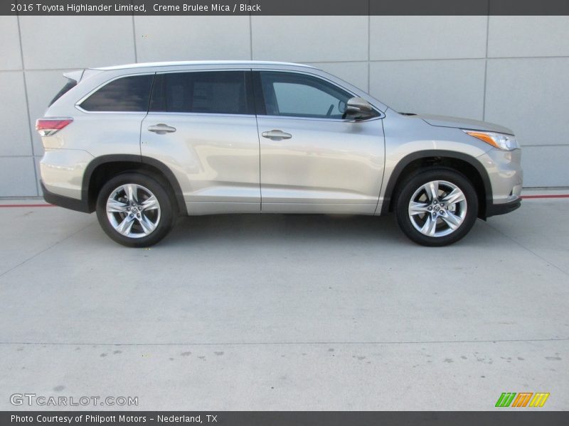 Creme Brulee Mica / Black 2016 Toyota Highlander Limited