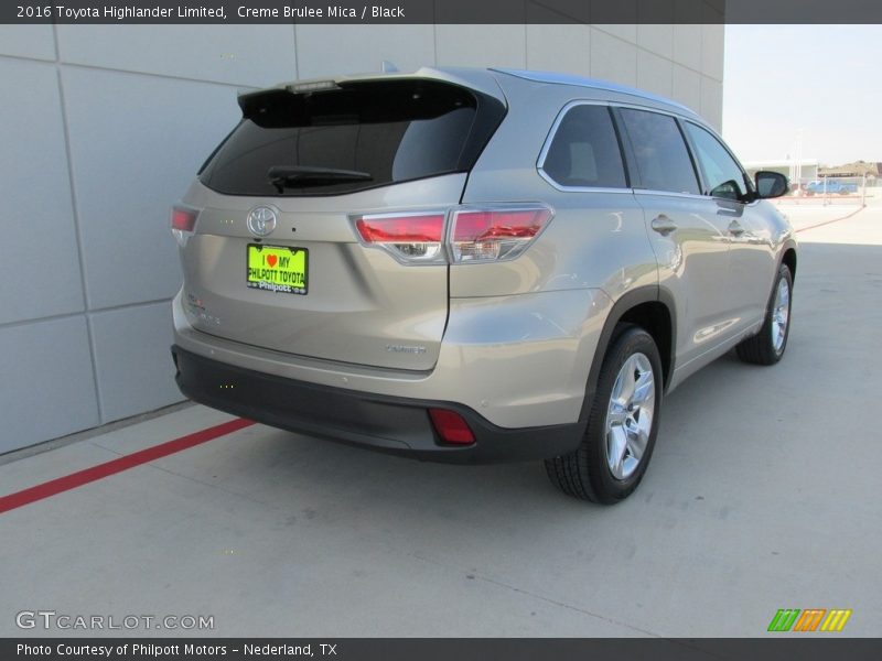 Creme Brulee Mica / Black 2016 Toyota Highlander Limited