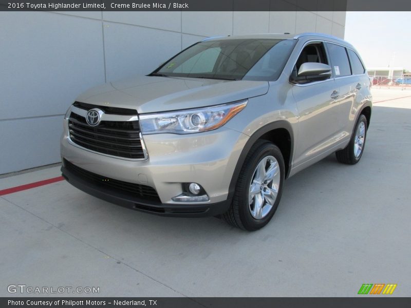 Creme Brulee Mica / Black 2016 Toyota Highlander Limited