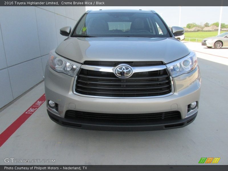 Creme Brulee Mica / Black 2016 Toyota Highlander Limited