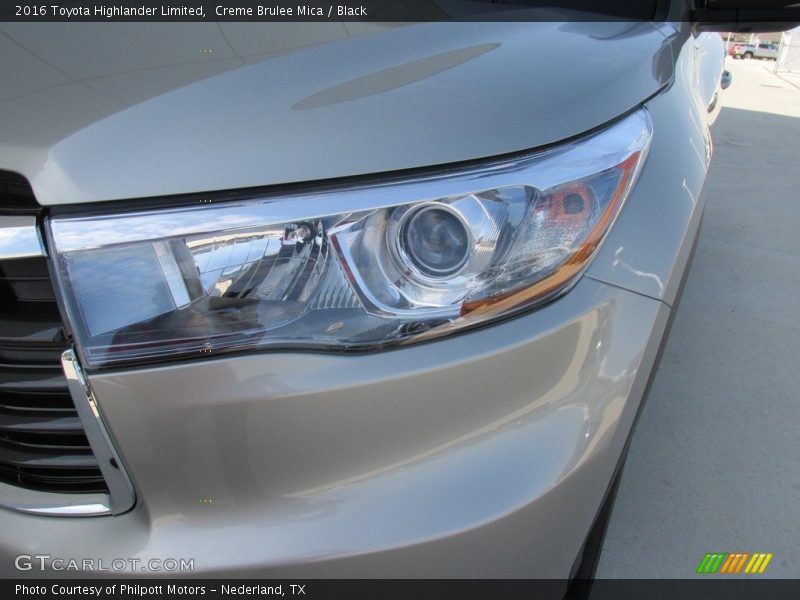 Creme Brulee Mica / Black 2016 Toyota Highlander Limited