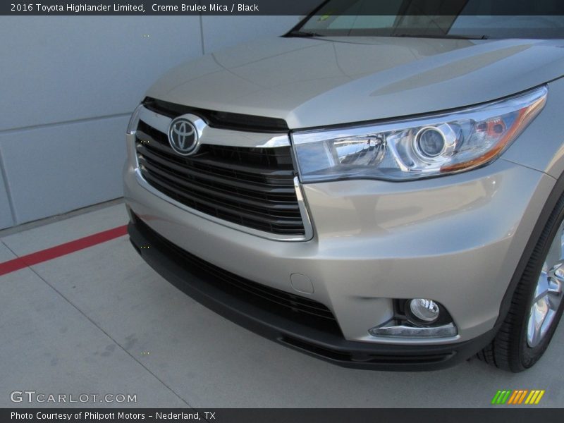 Creme Brulee Mica / Black 2016 Toyota Highlander Limited