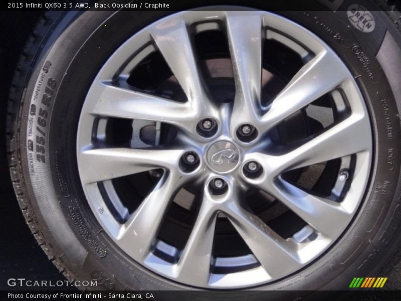 Black Obsidian / Graphite 2015 Infiniti QX60 3.5 AWD