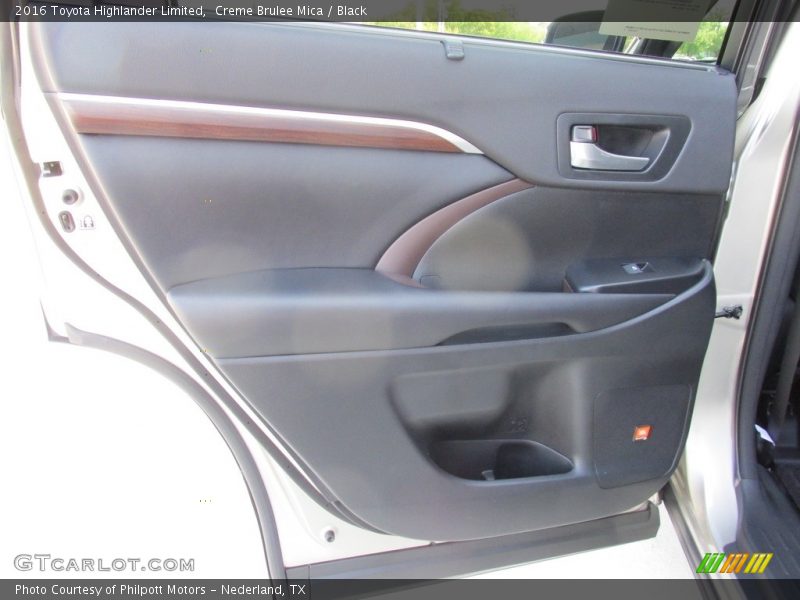 Creme Brulee Mica / Black 2016 Toyota Highlander Limited