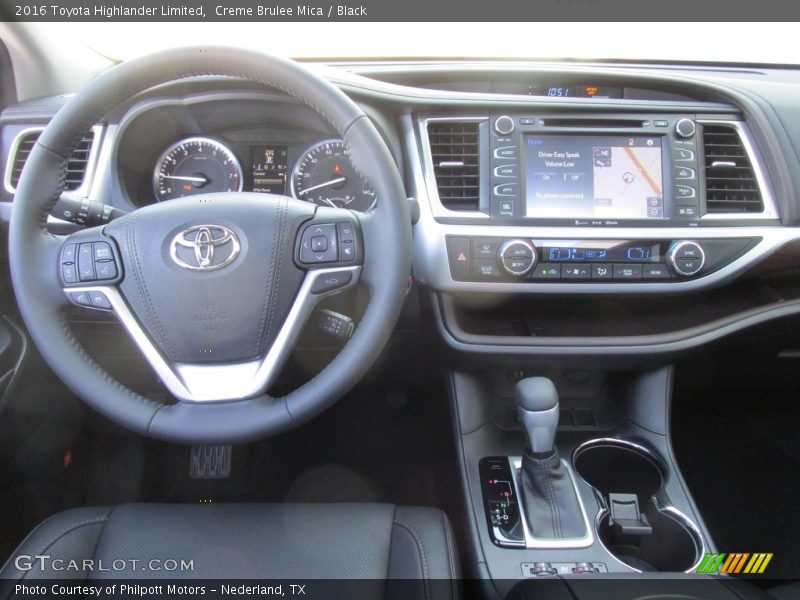 Creme Brulee Mica / Black 2016 Toyota Highlander Limited