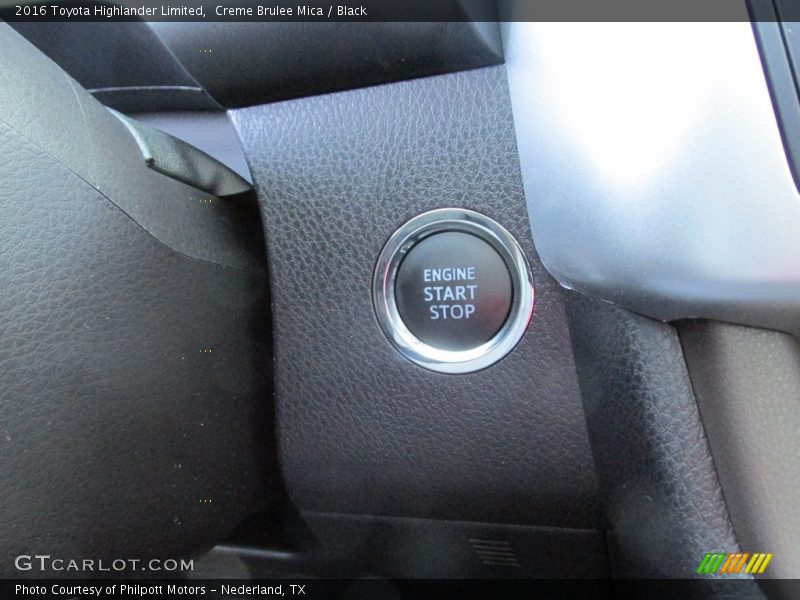 Creme Brulee Mica / Black 2016 Toyota Highlander Limited