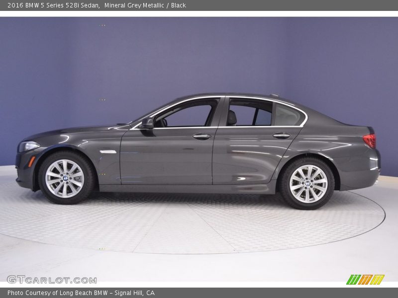 Mineral Grey Metallic / Black 2016 BMW 5 Series 528i Sedan