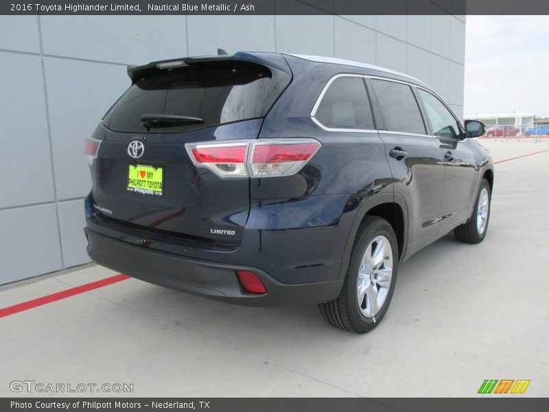 Nautical Blue Metallic / Ash 2016 Toyota Highlander Limited