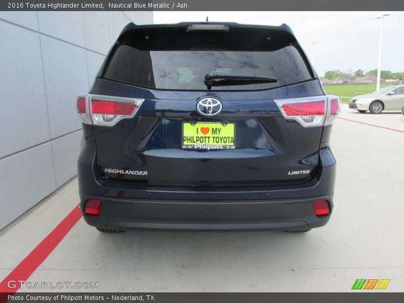 Nautical Blue Metallic / Ash 2016 Toyota Highlander Limited