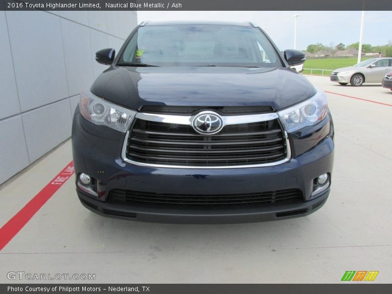 Nautical Blue Metallic / Ash 2016 Toyota Highlander Limited