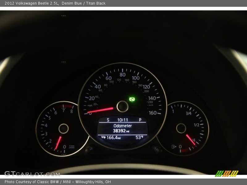 Denim Blue / Titan Black 2012 Volkswagen Beetle 2.5L