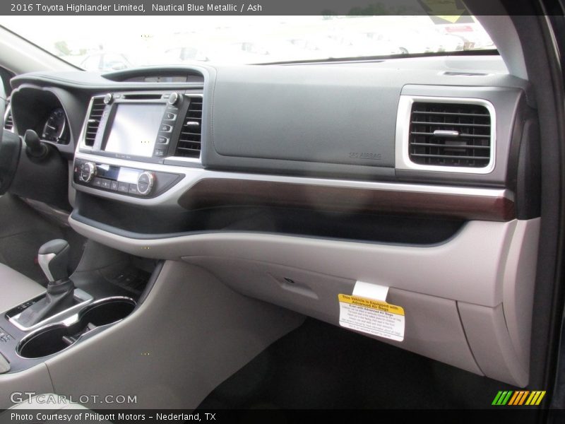 Nautical Blue Metallic / Ash 2016 Toyota Highlander Limited