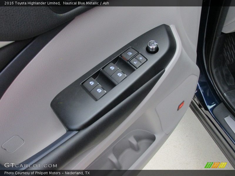 Nautical Blue Metallic / Ash 2016 Toyota Highlander Limited