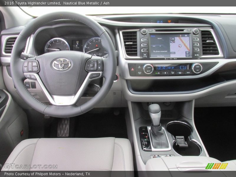 Nautical Blue Metallic / Ash 2016 Toyota Highlander Limited