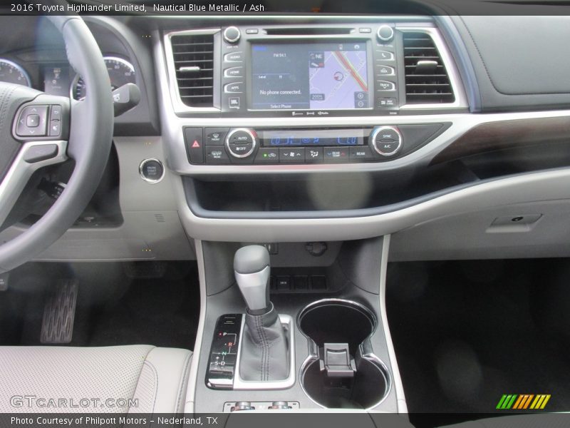 Nautical Blue Metallic / Ash 2016 Toyota Highlander Limited