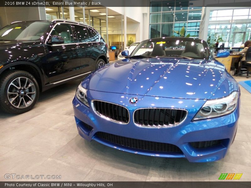 Estoril Blue Metallic / Black 2016 BMW Z4 sDrive28i