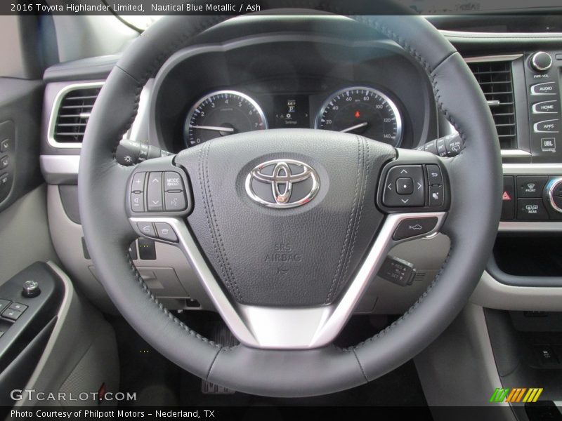 Nautical Blue Metallic / Ash 2016 Toyota Highlander Limited