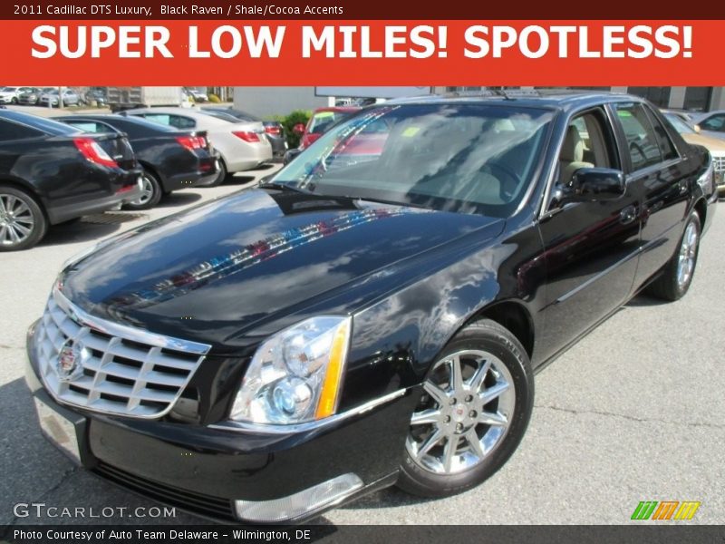 Black Raven / Shale/Cocoa Accents 2011 Cadillac DTS Luxury