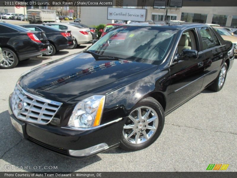 Black Raven / Shale/Cocoa Accents 2011 Cadillac DTS Luxury