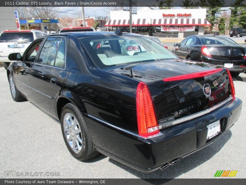 Black Raven / Shale/Cocoa Accents 2011 Cadillac DTS Luxury