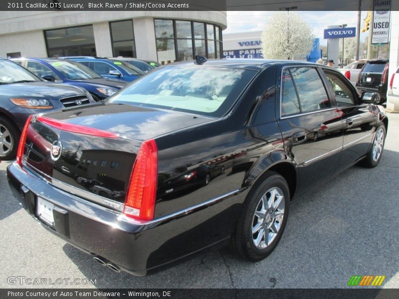 Black Raven / Shale/Cocoa Accents 2011 Cadillac DTS Luxury