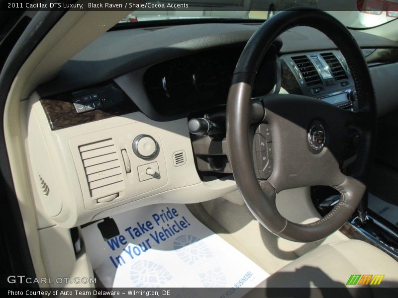 Black Raven / Shale/Cocoa Accents 2011 Cadillac DTS Luxury