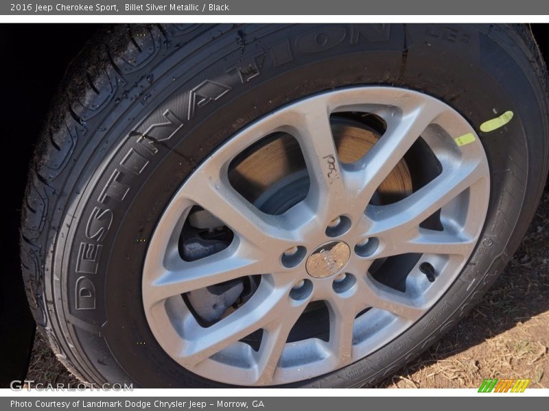 Billet Silver Metallic / Black 2016 Jeep Cherokee Sport
