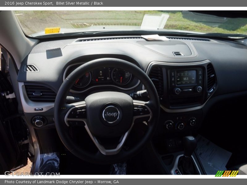 Billet Silver Metallic / Black 2016 Jeep Cherokee Sport