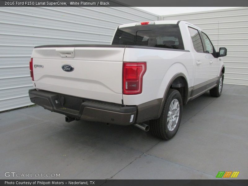 White Platinum / Black 2016 Ford F150 Lariat SuperCrew