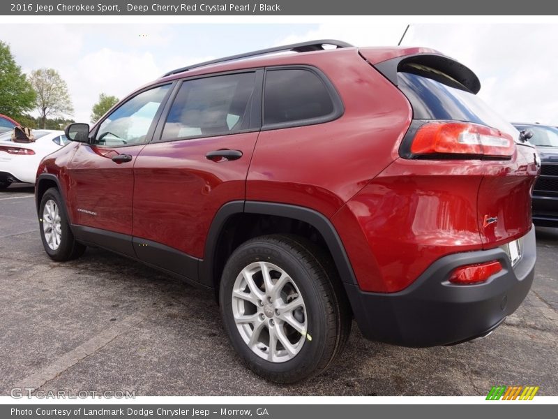 Deep Cherry Red Crystal Pearl / Black 2016 Jeep Cherokee Sport