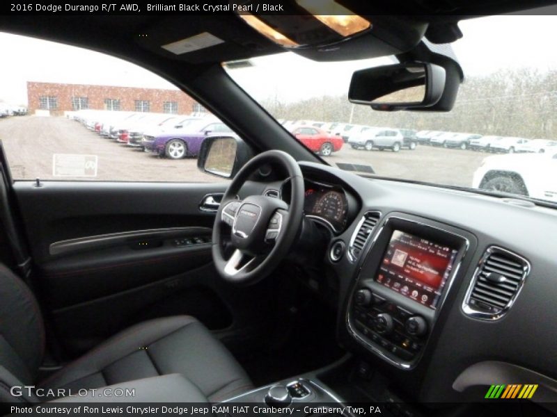 Brilliant Black Crystal Pearl / Black 2016 Dodge Durango R/T AWD