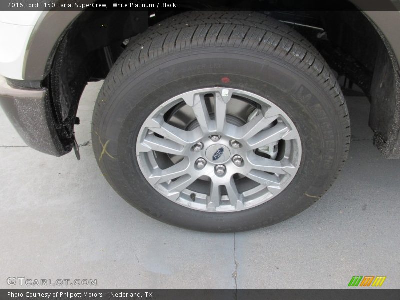 White Platinum / Black 2016 Ford F150 Lariat SuperCrew